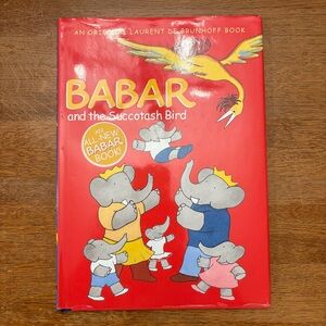 SIGNED Babar and the Succotash Bird children’s book Laurent De Brunhoff